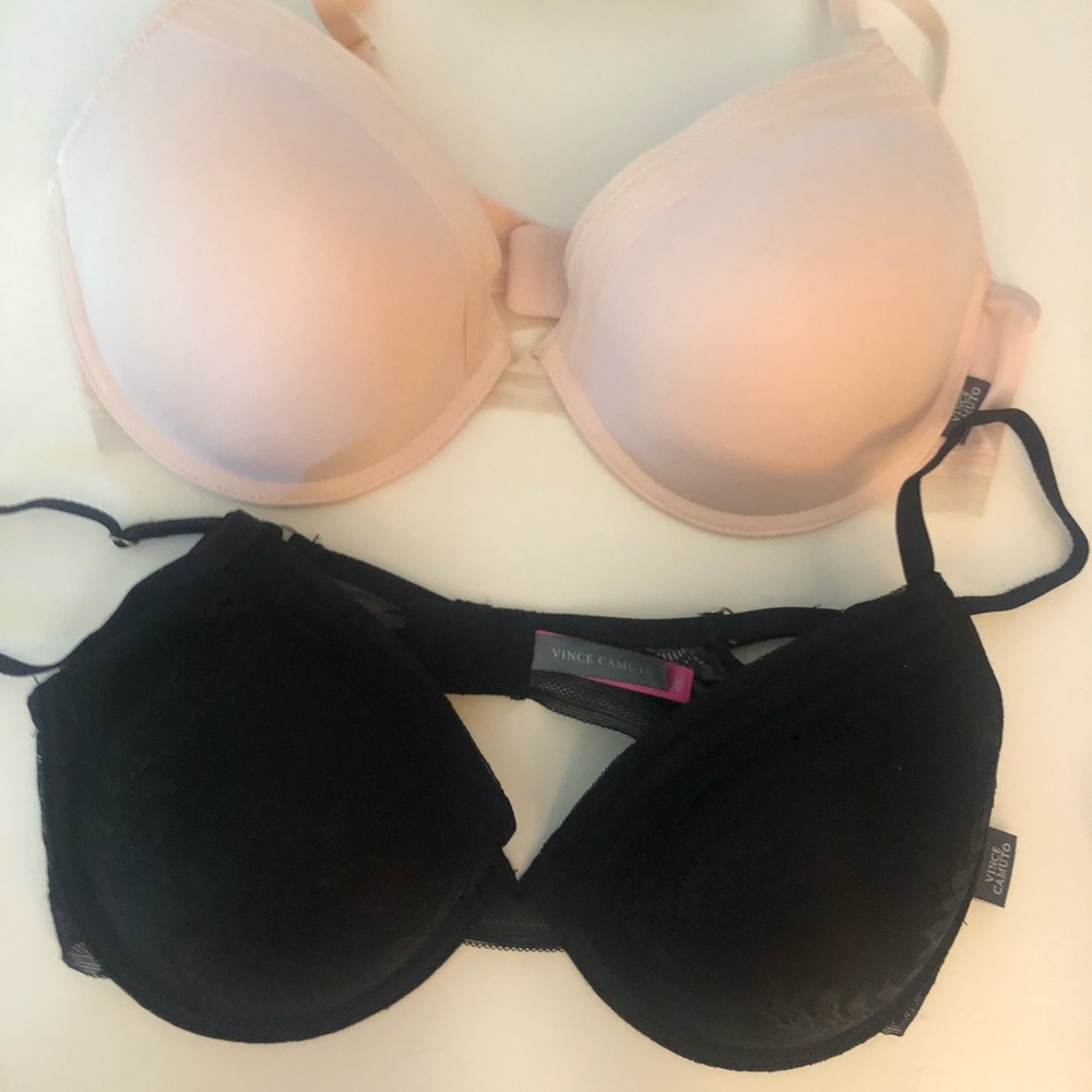TWO BRAND NEW VINCE CAMUTO PUSH-UP BRAS